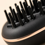 Close-up of the bristles and rose gold trim