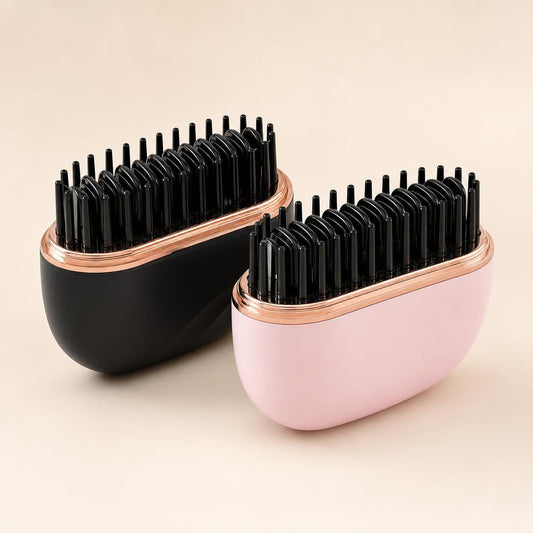 Veloura Sleek Brush in black and pink